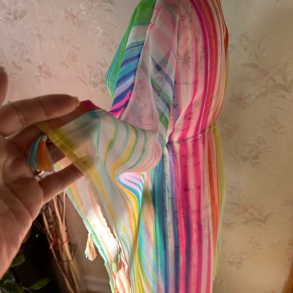 Bleu Rod Beattie.Caftan Cover.up. Size S/M - Picture 8 of 13